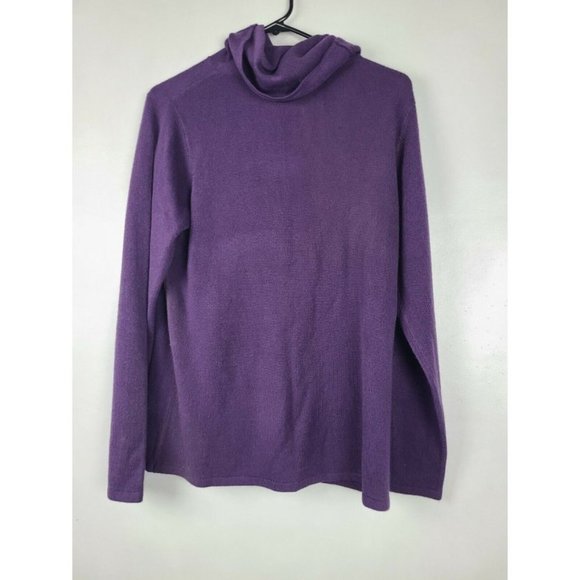 COLDWATER Creek Purple Pullover Sweater Size PM - Picture 3 of 6